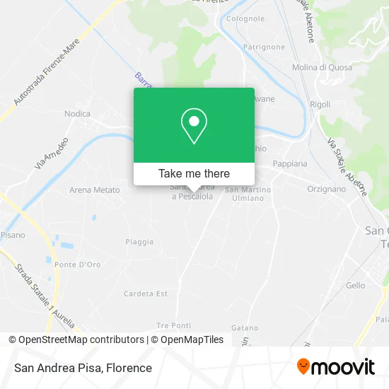 San Andrea Pisa map