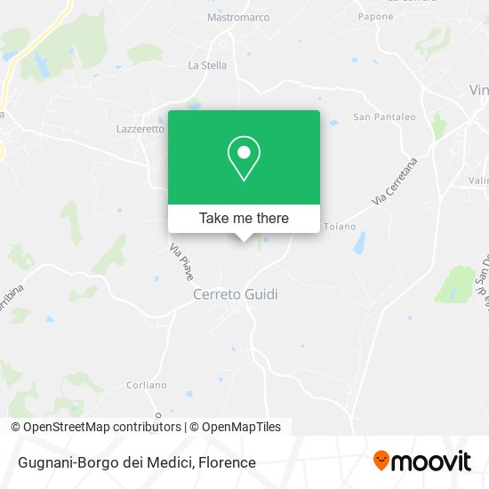 Gugnani-Borgo dei Medici map