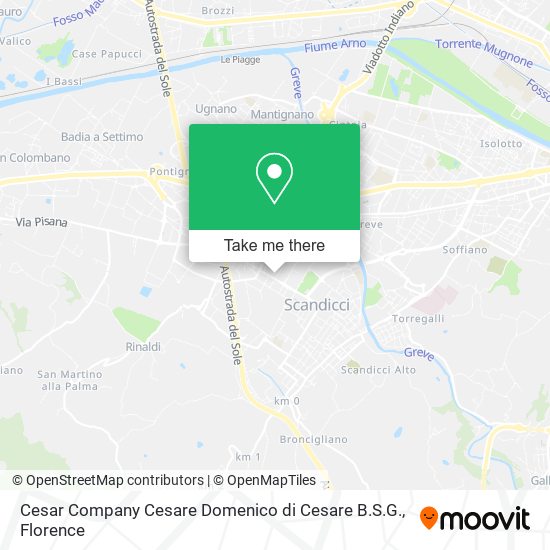 Cesar Company Cesare Domenico di Cesare B.S.G. map
