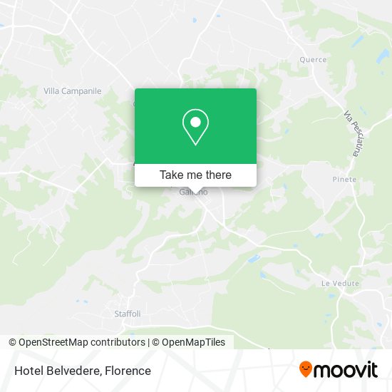 Hotel Belvedere map