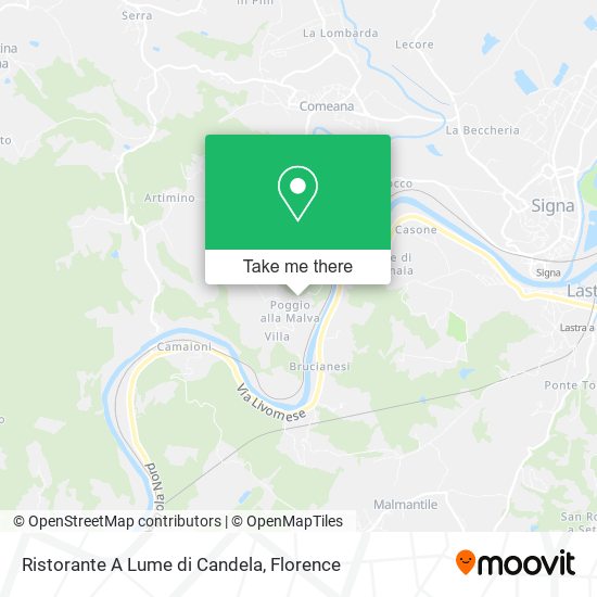 Ristorante A Lume di Candela map