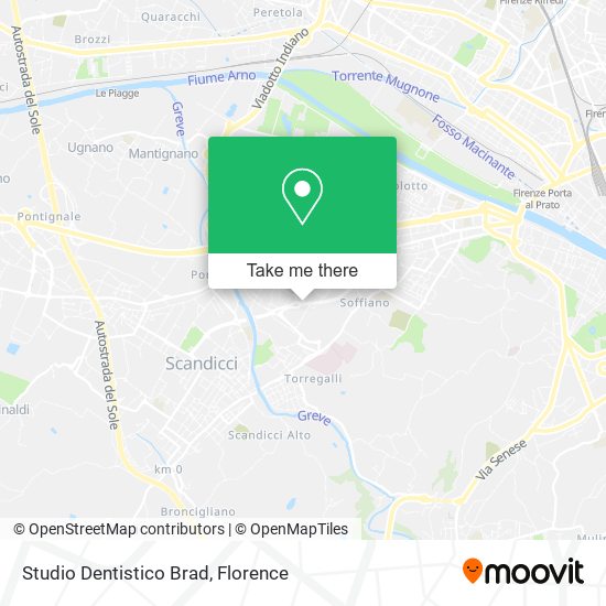 Studio Dentistico Brad map