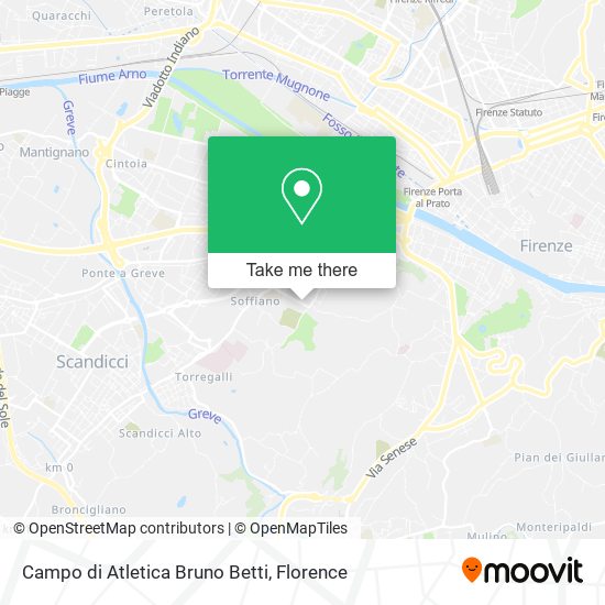 Campo di Atletica Bruno Betti map