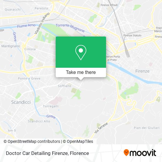 Doctor Car Detailing Firenze map