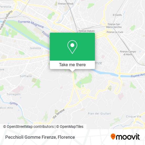 Pecchioli Gomme Firenze map