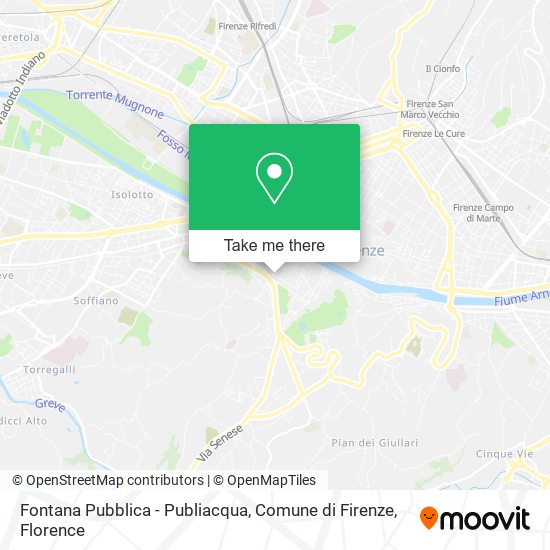 Fontana Pubblica - Publiacqua, Comune di Firenze map