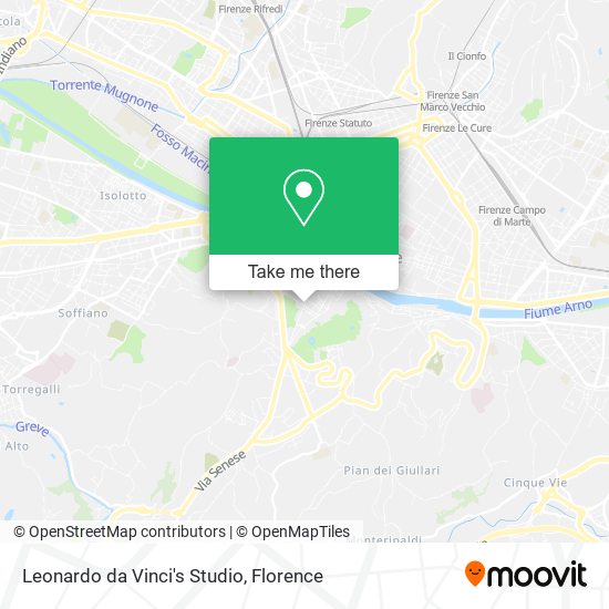 Leonardo da Vinci's Studio map