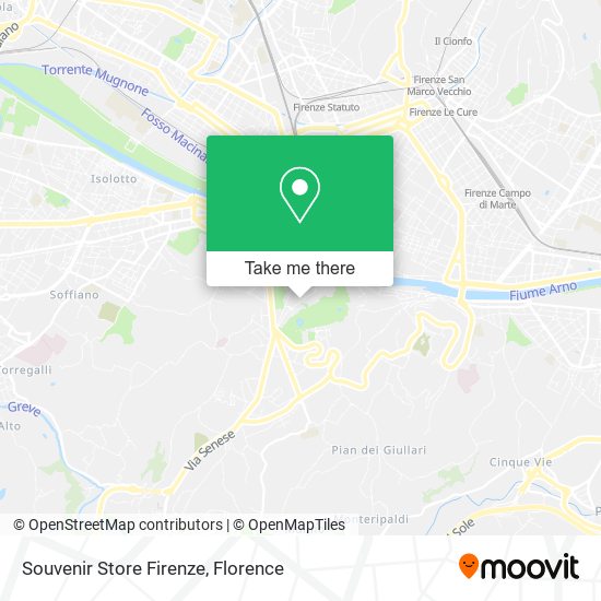 Souvenir Store Firenze map