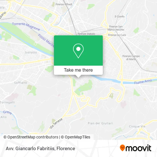 Lawyer Giancarlo Fabritiis map