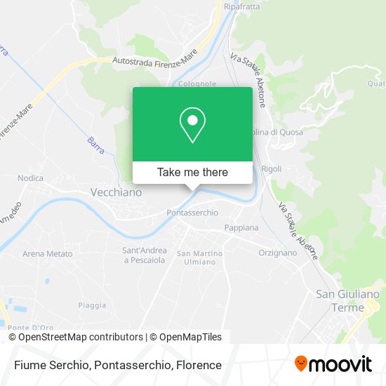 Fiume Serchio, Pontasserchio map
