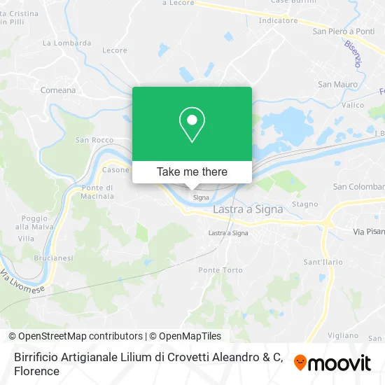 Birrificio Artigianale Lilium di Crovetti Aleandro & C map