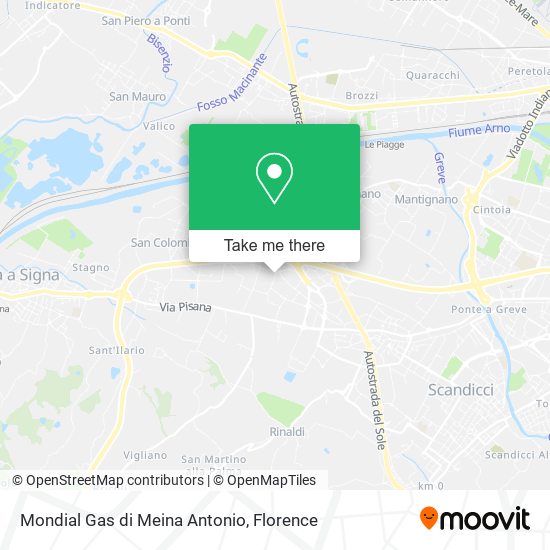 Mondial Gas di Meina Antonio map