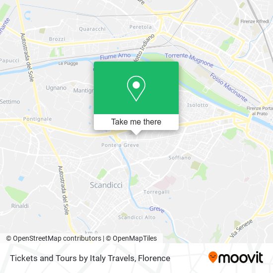 Tickets and Tours by Italy Travels map