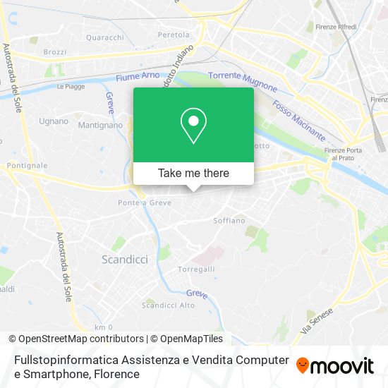 Fullstopinformatica Assistenza e Vendita Computer e Smartphone map