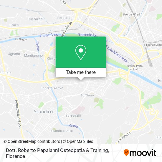 Dott. Roberto Papaianni Osteopatia & Training map