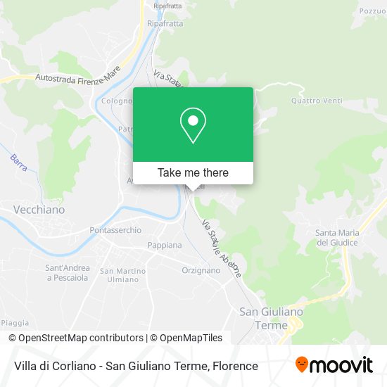 Villa di Corliano - San Giuliano Terme map