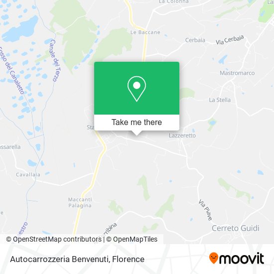 Autocarrozzeria Benvenuti map
