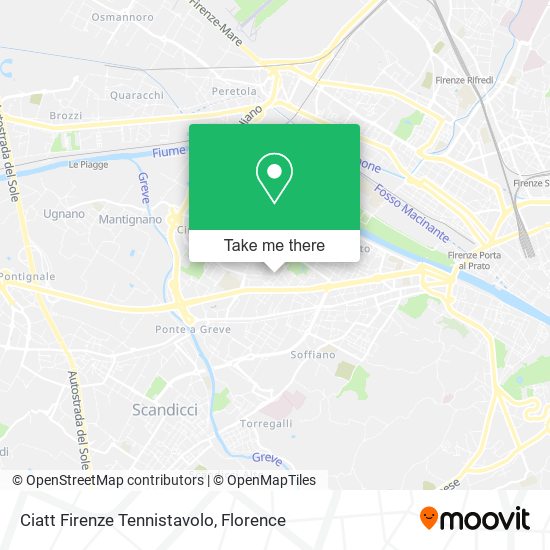 Ciatt Firenze Tennistavolo map