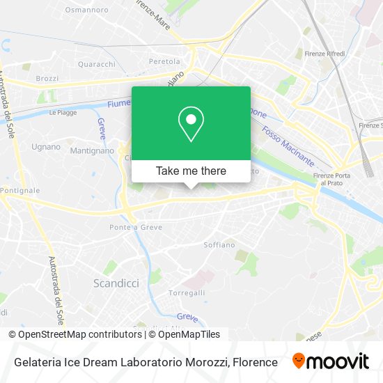 Gelateria Ice Dream Laboratorio Morozzi map