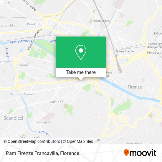 Pam Firenze Francavilla map