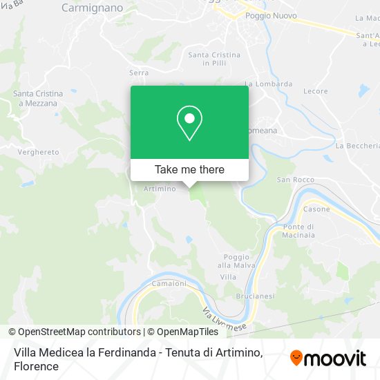 Villa Medicea la Ferdinanda - Tenuta di Artimino map