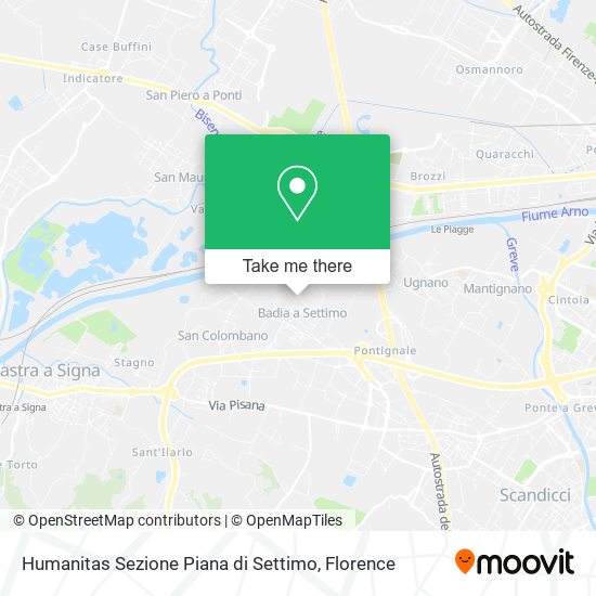 Humanitas Sezione Piana di Settimo map