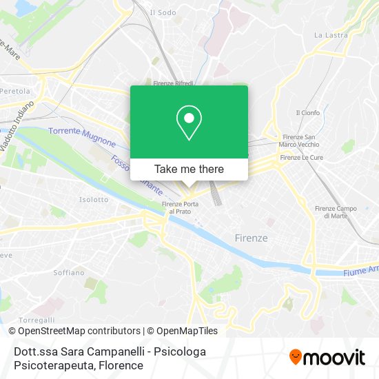 Dott.ssa Sara Campanelli - Psicologa Psicoterapeuta map