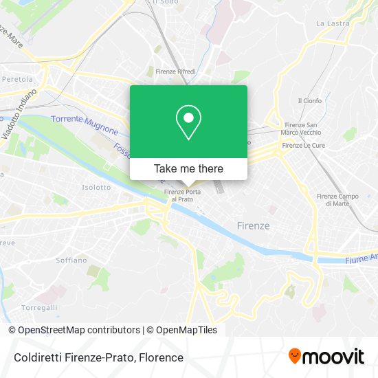 Coldiretti Firenze-Prato map
