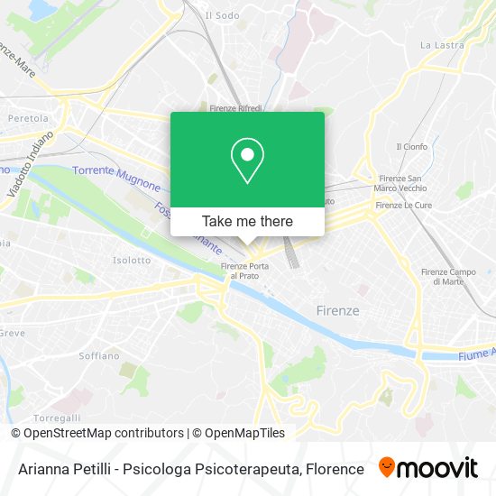 Arianna Petilli - Psicologa Psicoterapeuta map