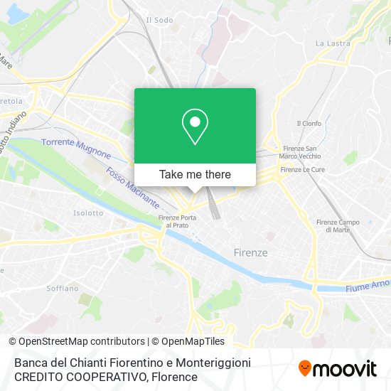 Banca del Chianti Fiorentino e Monteriggioni CREDITO COOPERATIVO map