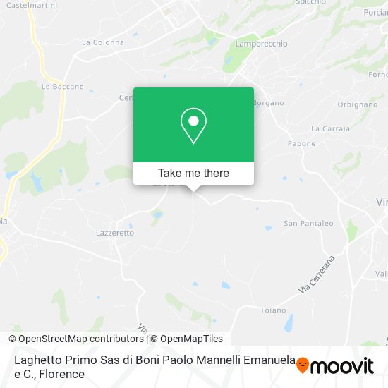 Laghetto Primo Sas di Boni Paolo Mannelli Emanuela e C. map