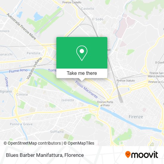 Blues Barber Manifattura map