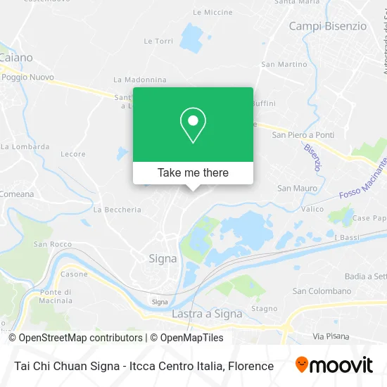 Tai Chi Chuan Signa - ITCCA Central Italy map