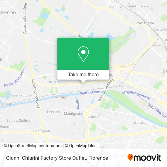 Gianni Chiarini Factory Store Outlet map