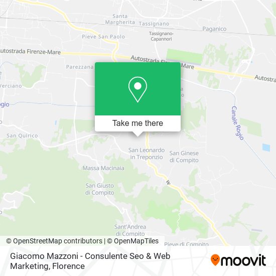 Giacomo Mazzoni - Consulente Seo & Web Marketing map