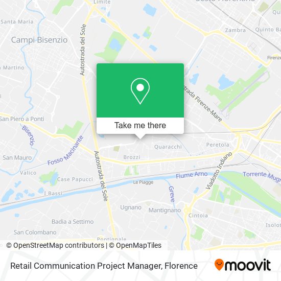 Retail Communication Project Manager map