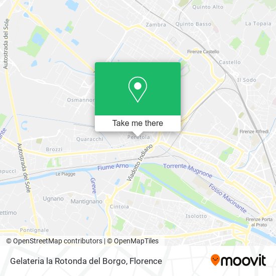 Gelateria la Rotonda del Borgo map