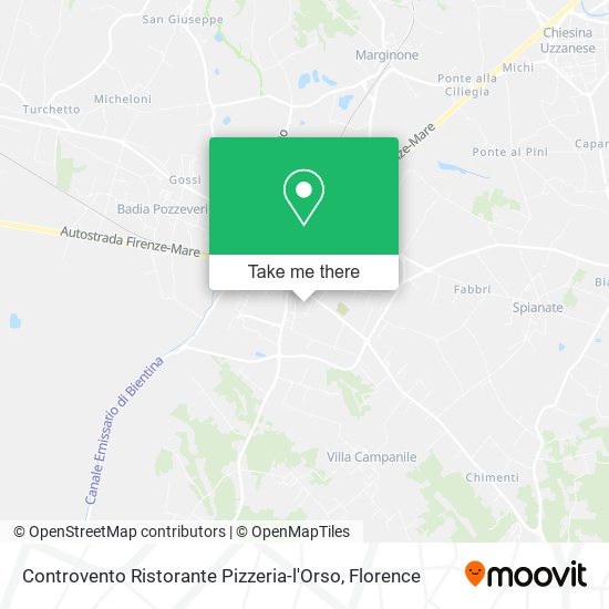 Controvento Ristorante Pizzeria-l'Orso map