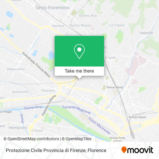 Protezione Civile Provincia di Firenze map