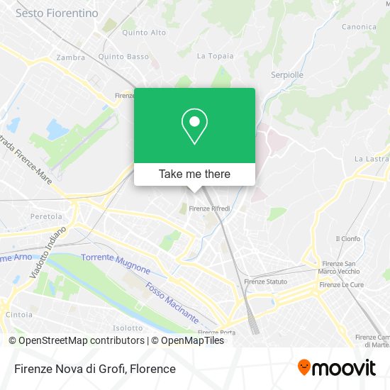 Firenze Nova di Grofi map