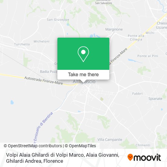 Volpi Alaia Ghilardi di Volpi Marco, Alaia Giovanni, Ghilardi Andrea map