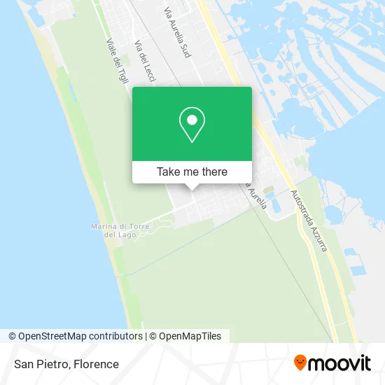 San Pietro map
