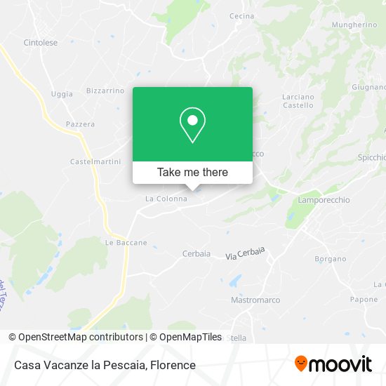 Casa Vacanze la Pescaia map
