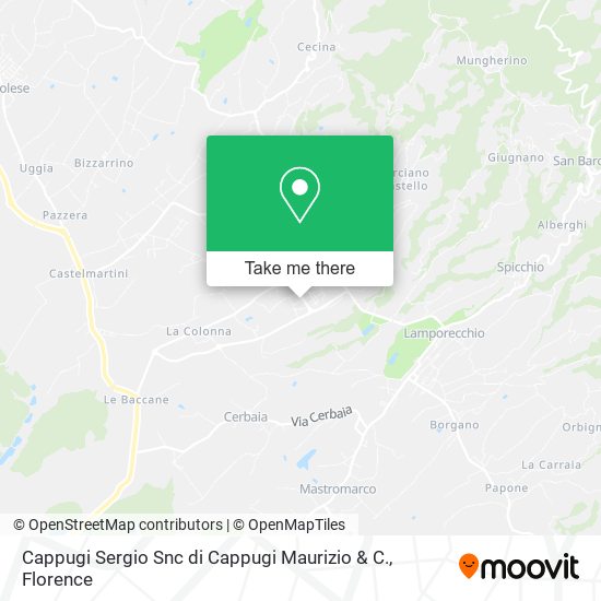 Cappugi Sergio Snc di Cappugi Maurizio & C. map