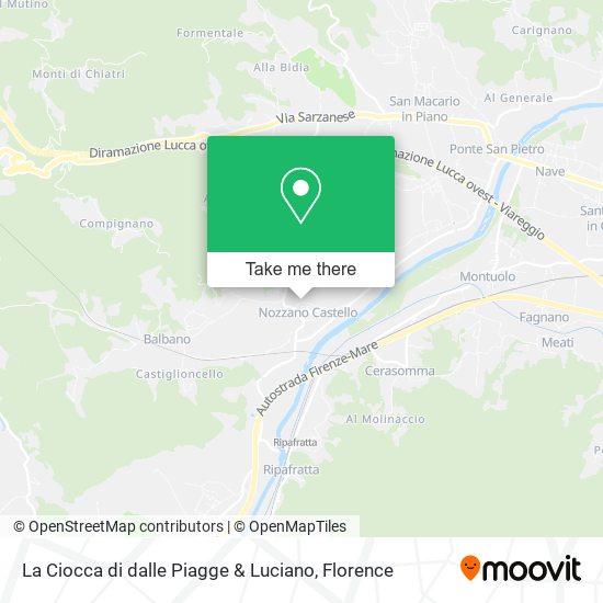 La Ciocca di dalle Piagge & Luciano map