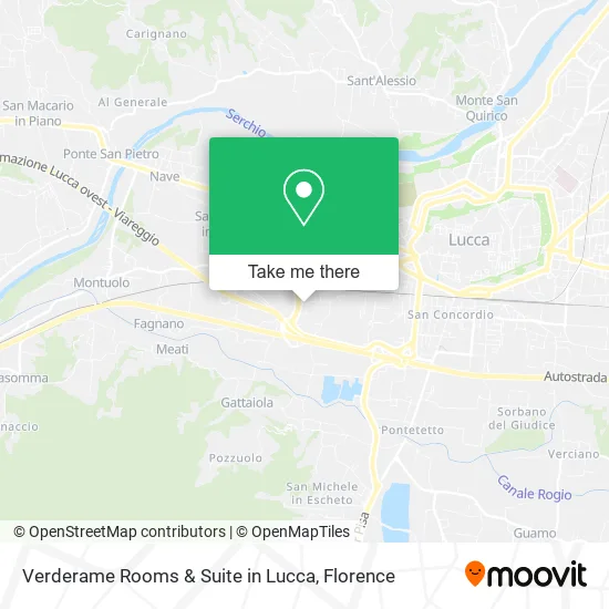 Verderame Rooms & Suite in Lucca map