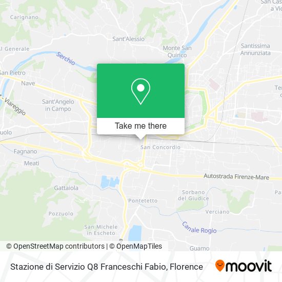 Stazione di Servizio Q8 Franceschi Fabio map