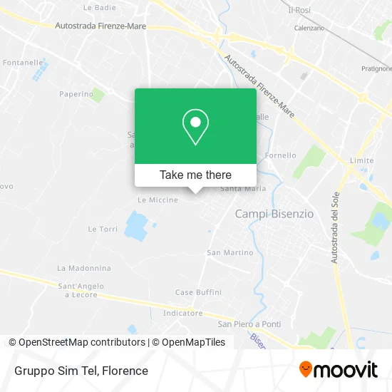 Gruppo Sim Tel map