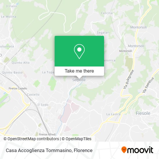 Casa Accoglienza Tommasino map