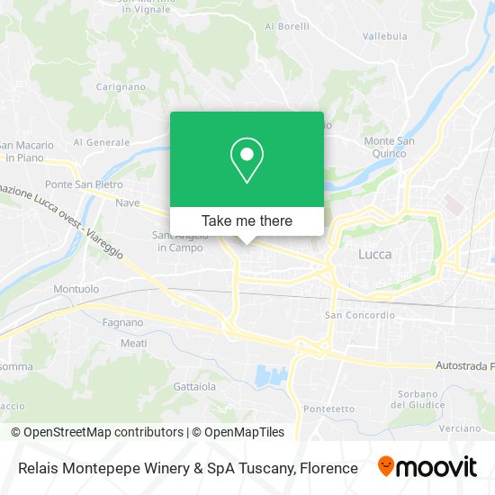 Relais Montepepe Winery & SpA Tuscany map